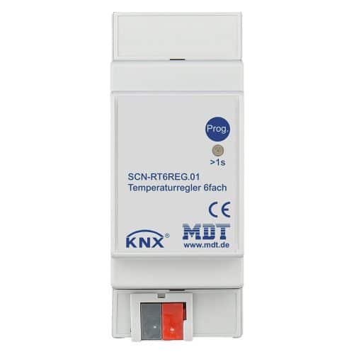 SCN-RT6REG01 - Temperature Controller 6 fold, 2SU MDRC