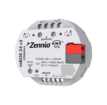 Zennio Inbox Multifunction Actuator For Flush Mounting Knx